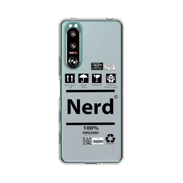 Minimalist Nerd Shipping Icons Design Sony Xperia 5 III Case