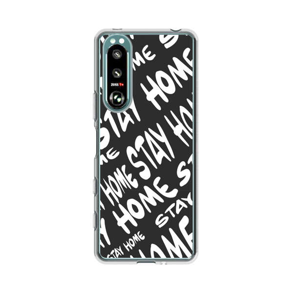 Stay Home Pattern Sony Xperia 5 III Case