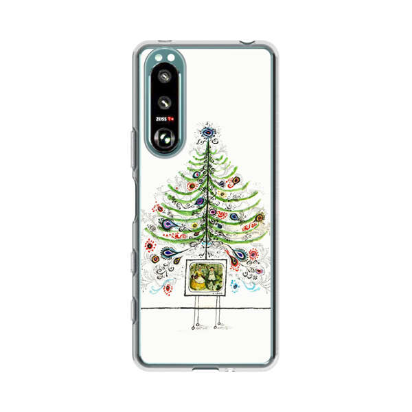 Whimsical Christmas Tree Artistic Design Sony Xperia 5 III Case